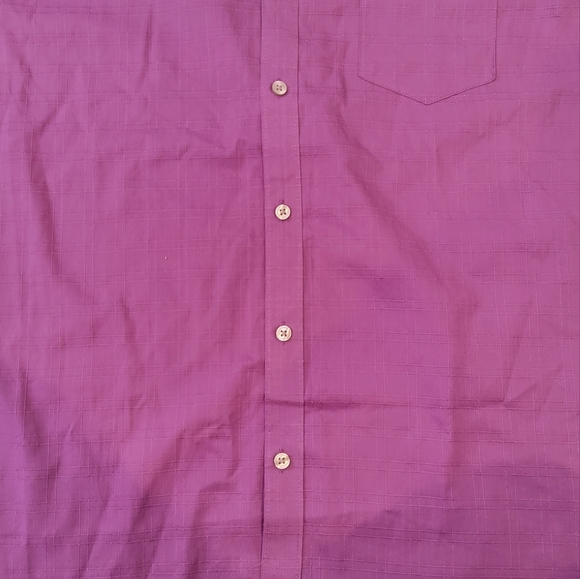 Van Heusen Men's Short sleeve Buttondown Classic fit/wrinkle free Sz L NWT - Picture 10 of 11